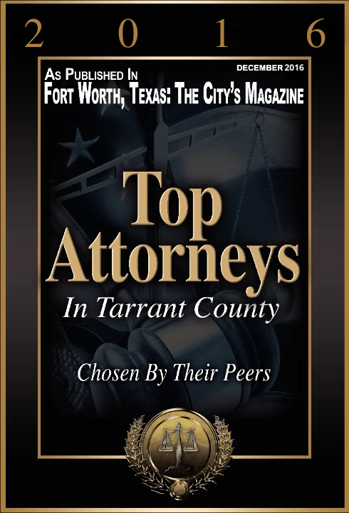 Top Attorney Ft Worth Mag 2016